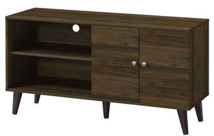 Amidon TV Stand for TVs up to 47.3", with 2 Storage Shelves& 1 Cabinet, Modern Entertainment Centre for TV in Living Room in Walnut