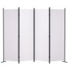 VEVOR Room Divider, 5.6 ft (88×67.5inch)Room Dividers and Folding Privacy Screens (4-panel), Fabric Partition Room Dividers for Office, Bedroom