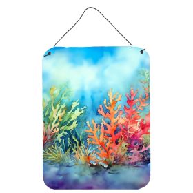 NEW Seaweed Wall or Door Hanging Prints Aluminum Metal Sign Kitchen Wall Bar Bathroom Plaque Home Decor Front Door Plaque, 12x16, Multicolor