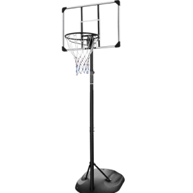 Portable Basketball Hoop System Stand Height Adjustable 7.5ft - 9.2ft With 32 Inch Backboard And Wheels For Youth Adults Indoor Outdoor Basketball Goa