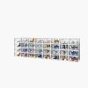 White, Small Size, 32PCS, 33*23*14cm, Shoe Box, Plastic Mesh, Freely Combinable