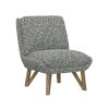 Wallace & Bay Emerse Blue Armless Accent Chair