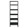Bellamy 5-Tier Leaning Shelf; Black