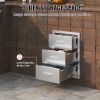 Chest of Drawers 16x21.5x18 inch Stainless Steel 201