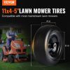 VEVOR Lawn Mower Tires with Rim, 11x4-7" Tubeless Tractor Tires, 2-Pack Tire and Wheel Assemby, Flat-free PU Tire, 3.4" Centered Hub
