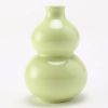 3.4oz Yellow Small Wine Jug Gourd Ceramic White Wine Jar Antique Style Empty Flask Flagon