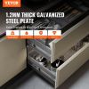 VEVOR 10 Pairs of 24 Inch Drawer Slides Side Mount Rails, Heavy Duty Full Extension Steel Track
