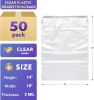 Shoe Bags for Travel 10x14. Pack of 50 Travel Shoe Bags for Packing 10 x 14. Clear Drawstring Backpack 2 mil Thickness. Plastic Shoe Bags for Storage.