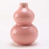 3.4oz Pink Small Wine Jug Gourd Ceramic White Wine Jar Antique Style Empty Flask Flagon