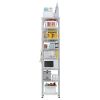 8 tier Heavy Duty Storage Shelves 70.87" H Wire Shelving Unit with Wheels 1344LBS NSF Metal Shelves for Storage Adjustable Garage Storage Rack Pantry