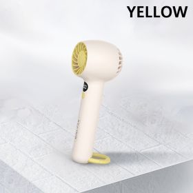 New Fashionable Portable Small Fan (Color: Yellow)