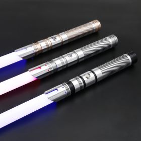TXQSABER Neo Pixel Lightsaber Gesture Control Metal Hilt 16 Soundfont 22 Light Effect Force Blaster Laser Sword Luminous Toys (Version: Premium RGB, Color: TSK-E30-Black)