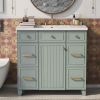 36" Bathroom Vanity Cabinet with Sink Top Combo Set, Single Sink, Shaker Cabinet with Soft Closing Door and Drawer