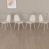 Dining Chairs Set of 4, Modern Accent Chairs with Soft glove suede Fabric Upholstered Seat