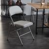 6PCS Plastic Outdoor Folding Chair with 330 lbs Weight Capacity Comfortable Activity Chair - Lightweight Folding Chair for Indoor and Outdoor Dining P