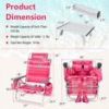 2-Pack Folding Backpack Beach Chair Table Set 5-Position Outdoor Reclining Chair Pattern